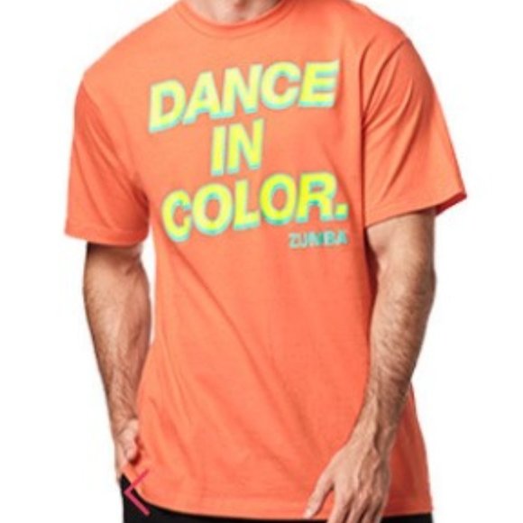 Zumba Fitness Tops - Orange Dance In Color Zumba® T-Shirt - Unisex